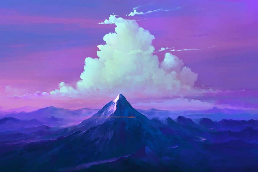 Always paint your sky last.