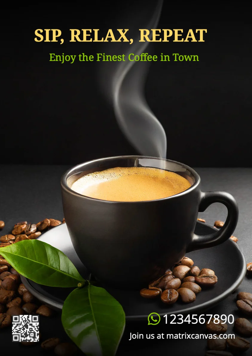 Design Your Perfect Coffee Shop Ad with SVG Printables