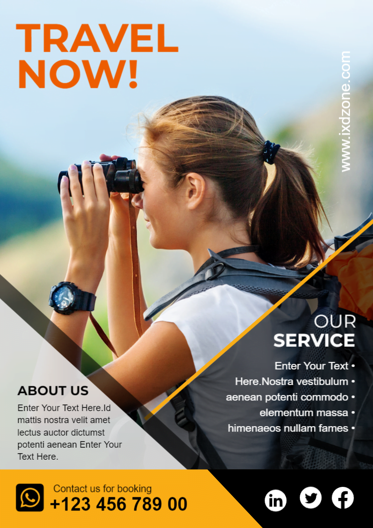 Customiz and download Travel Flyers design, Print-Ready